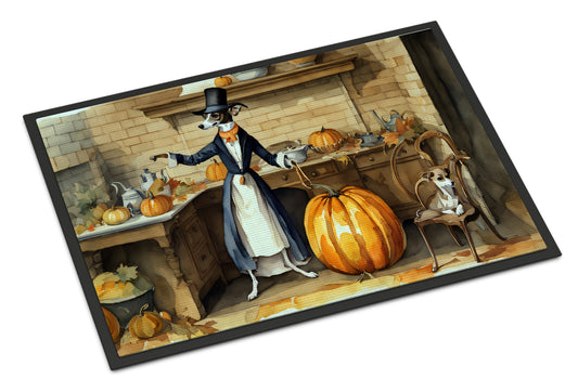 Buy this Italian Greyhound Fall Kitchen Pumpkins Doormat