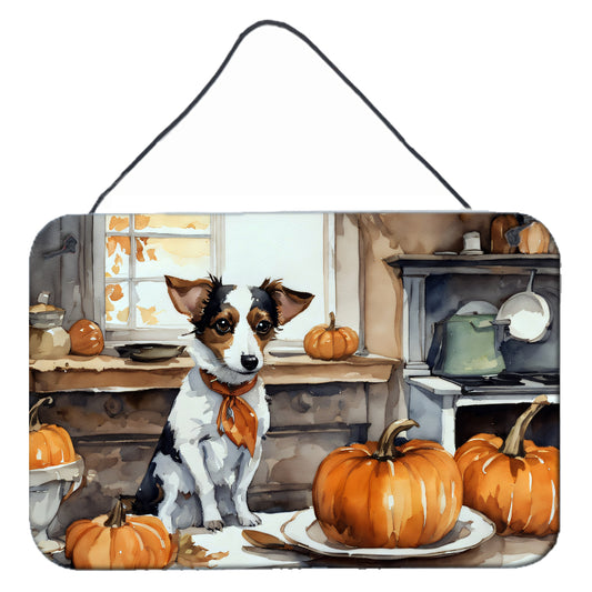 Buy this Jack Russell Terrier Fall Kitchen Pumpkins Wall or Door Hanging Prints