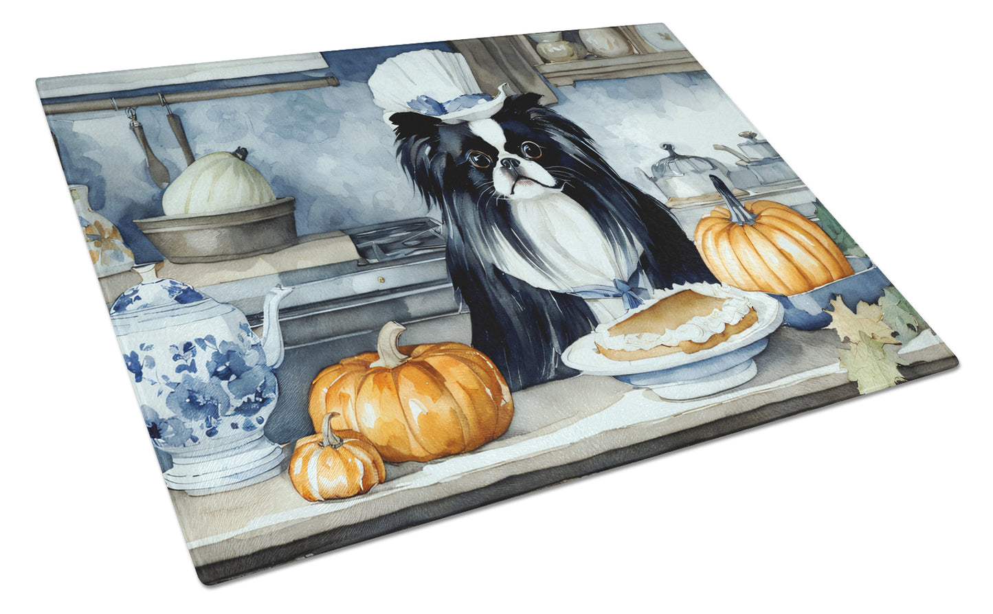 Buy this Japanese Chin Fall Kitchen Pumpkins Glass Cutting Board