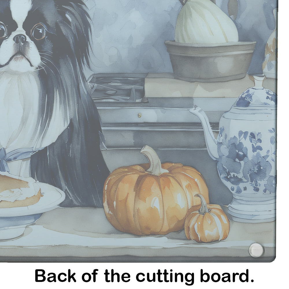 Japanese Chin Fall Kitchen Pumpkins Glass Cutting Board