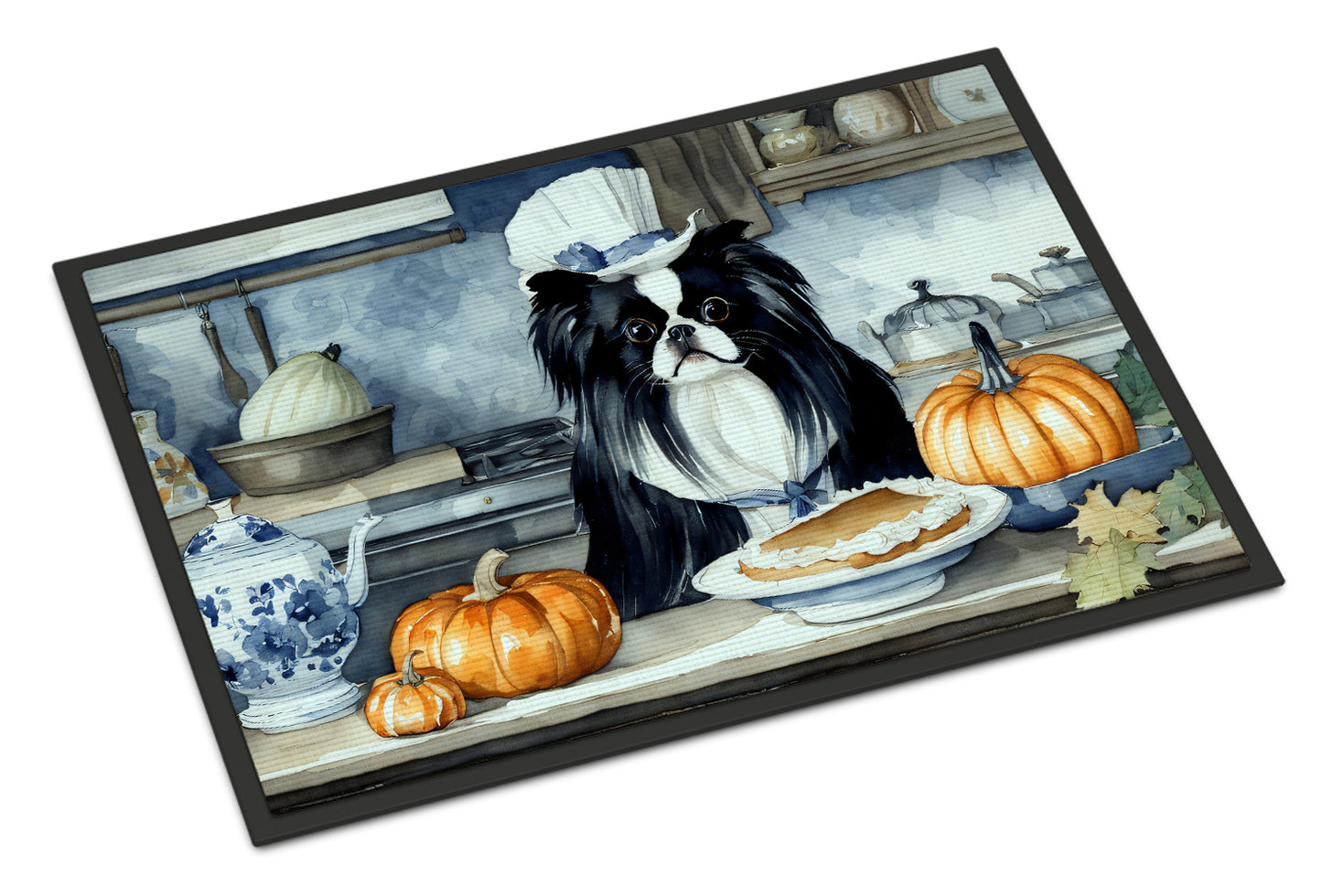 Buy this Japanese Chin Fall Kitchen Pumpkins Doormat