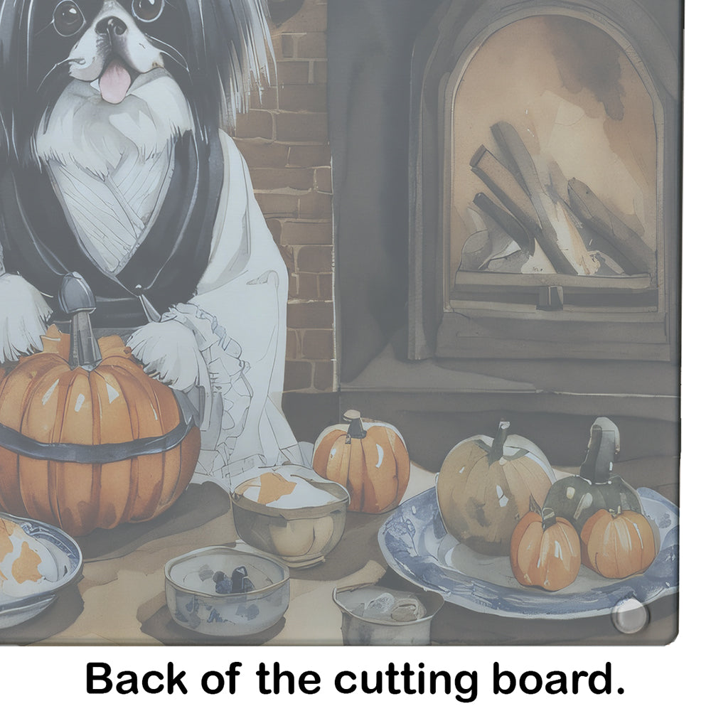 Japanese Chin Fall Kitchen Pumpkins Glass Cutting Board