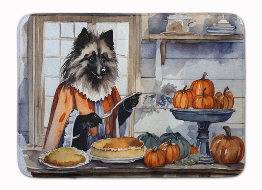 Buy this Keeshond Fall Kitchen Pumpkins Memory Foam Kitchen Mat