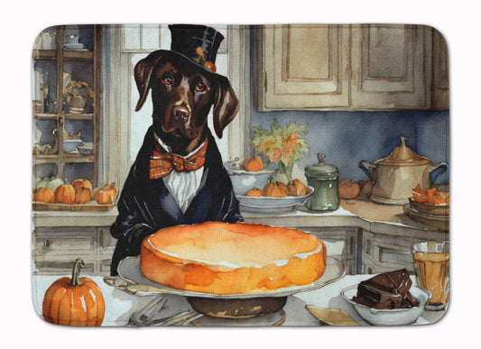 Buy this Chocolate Lab Fall Kitchen Pumpkins Memory Foam Kitchen Mat