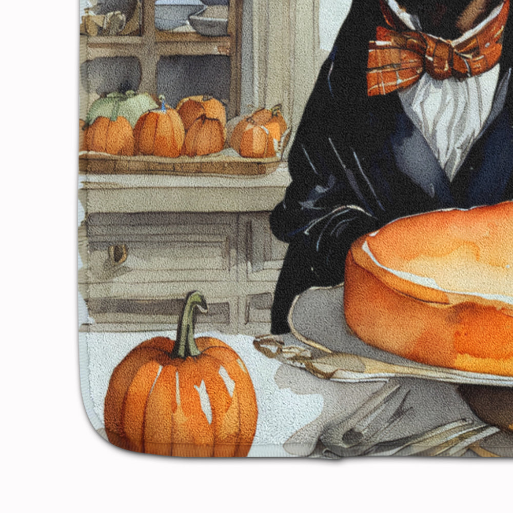 Chocolate Lab Fall Kitchen Pumpkins Memory Foam Kitchen Mat