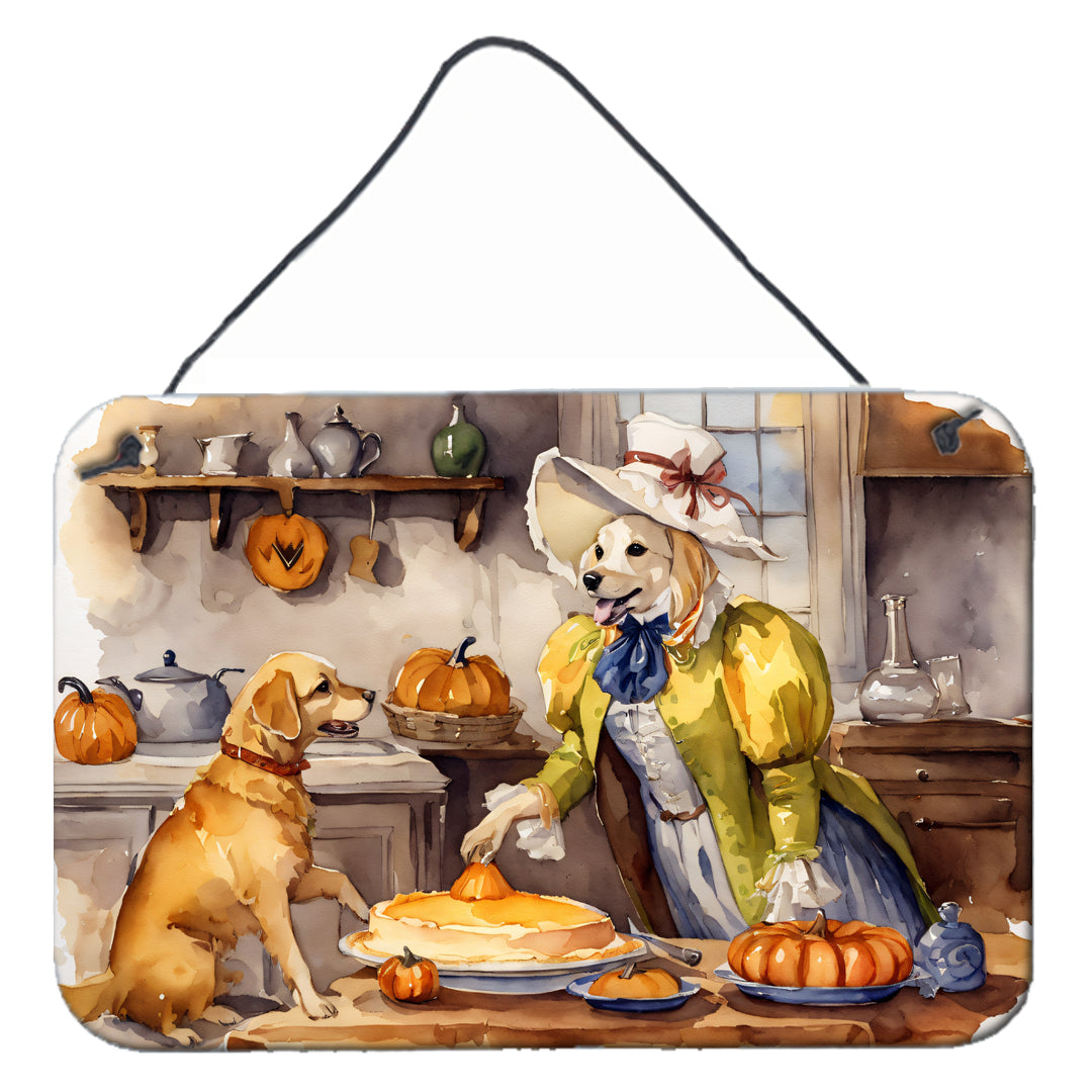 Buy this Yellow Lab Fall Kitchen Pumpkins Wall or Door Hanging Prints