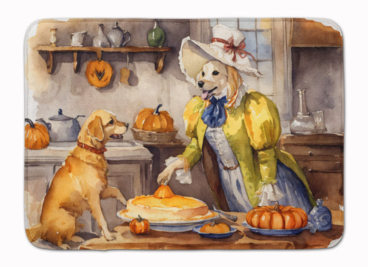 Buy this Yellow Lab Fall Kitchen Pumpkins Memory Foam Kitchen Mat