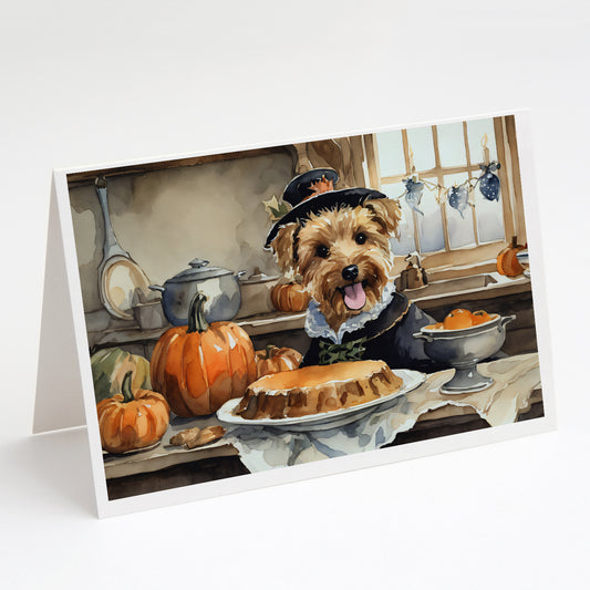 Buy this Lakeland Terrier Fall Kitchen Pumpkins Greeting Cards Pack of 8