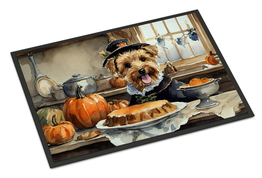 Buy this Lakeland Terrier Fall Kitchen Pumpkins Doormat