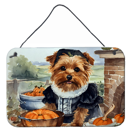 Buy this Norfolk Terrier Fall Kitchen Pumpkins Wall or Door Hanging Prints