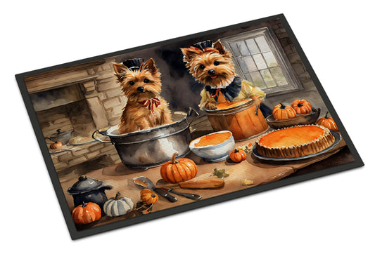 Buy this Norwich Terrier Fall Kitchen Pumpkins Doormat