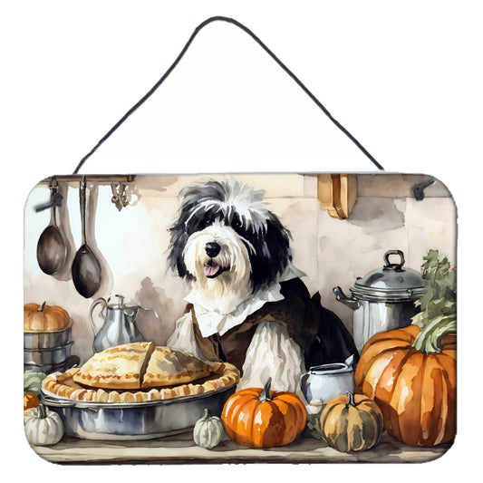 Buy this Old English Sheepdog Fall Kitchen Pumpkins Wall or Door Hanging Prints