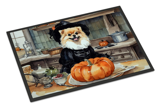 Buy this Pomeranian Fall Kitchen Pumpkins Doormat