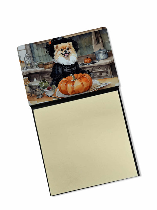 Buy this Pomeranian Fall Kitchen Pumpkins Sticky Note Holder