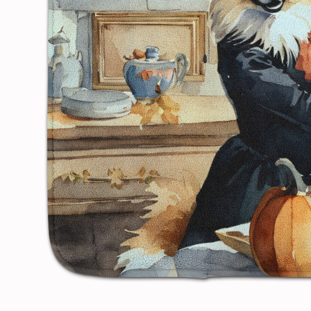 Pomeranian Fall Kitchen Pumpkins Memory Foam Kitchen Mat