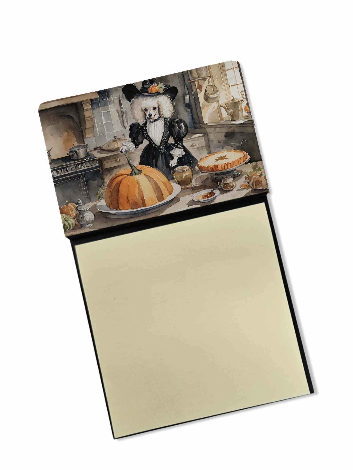 Buy this Poodle Fall Kitchen Pumpkins Sticky Note Holder