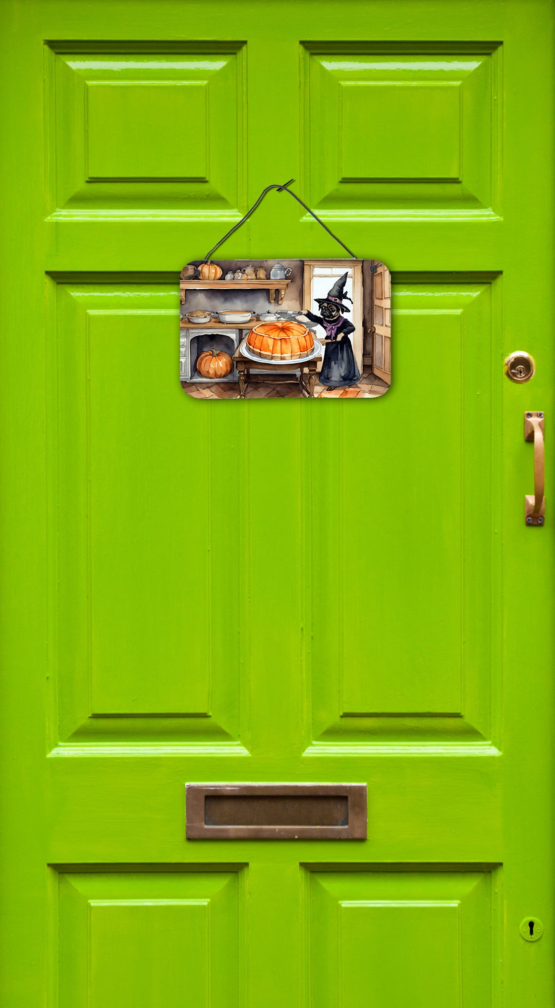 Pug Fall Kitchen Pumpkins Wall or Door Hanging Prints