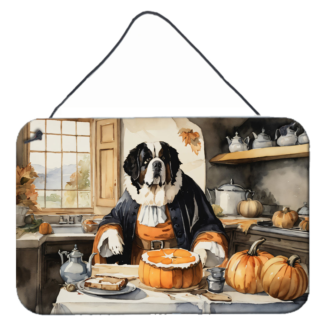 Buy this Saint Bernard Fall Kitchen Pumpkins Wall or Door Hanging Prints