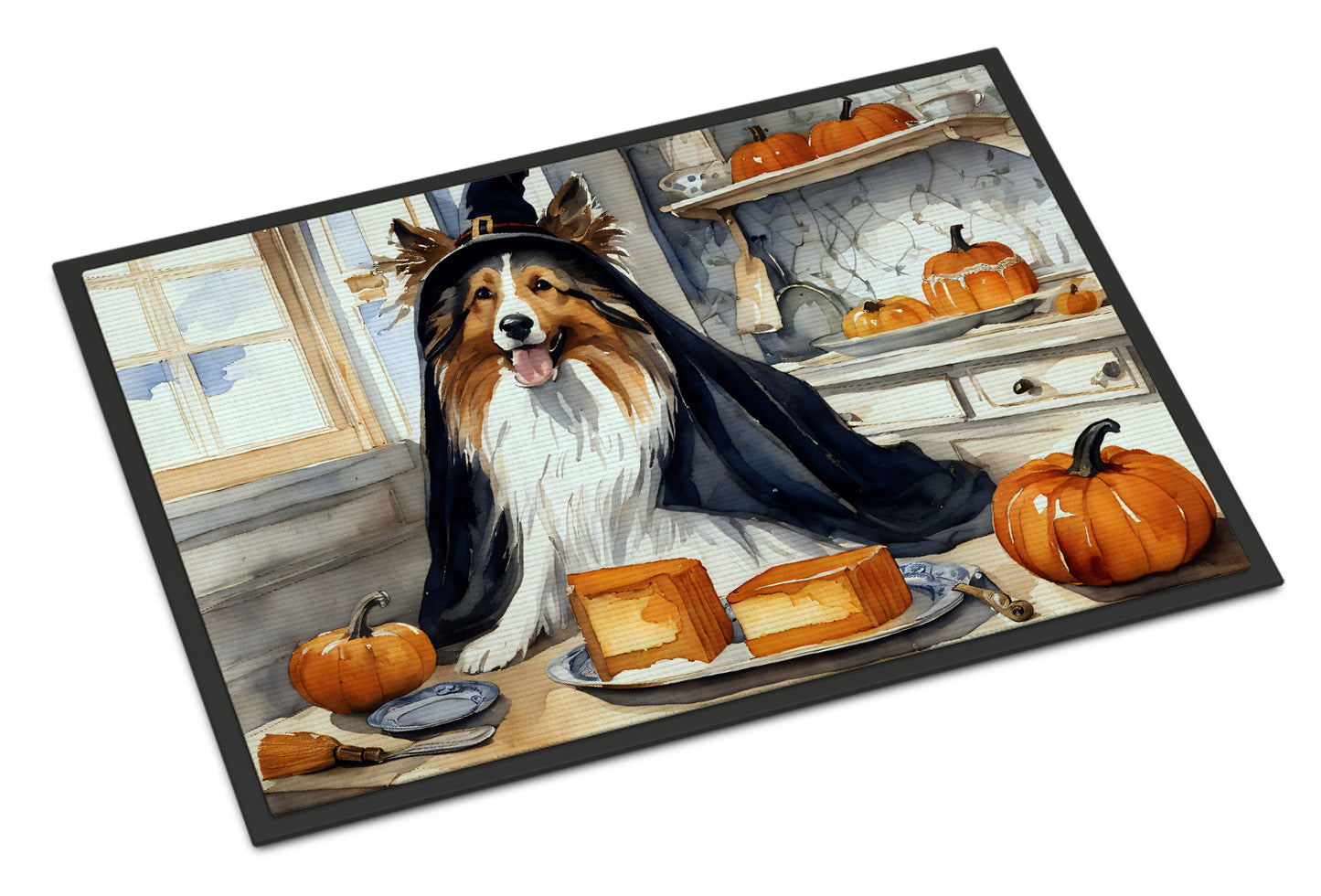 Buy this Sheltie Fall Kitchen Pumpkins Doormat