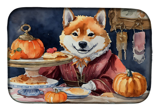 Buy this Shiba Inu Fall Kitchen Pumpkins Dish Drying Mat