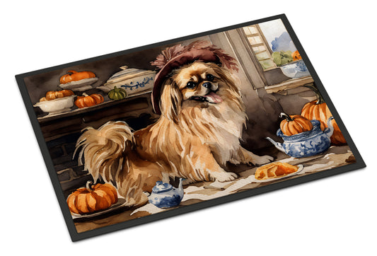 Buy this Tibetan Spaniel Fall Kitchen Pumpkins Doormat