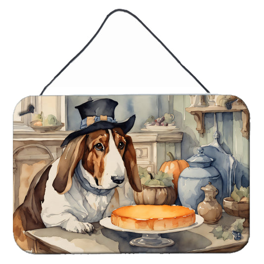 Buy this Basset Hound Fall Kitchen Pumpkins Wall or Door Hanging Prints