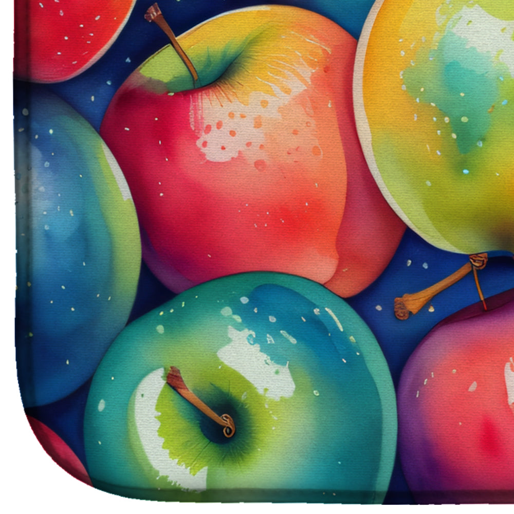 Colorful Apples Dish Drying Mat