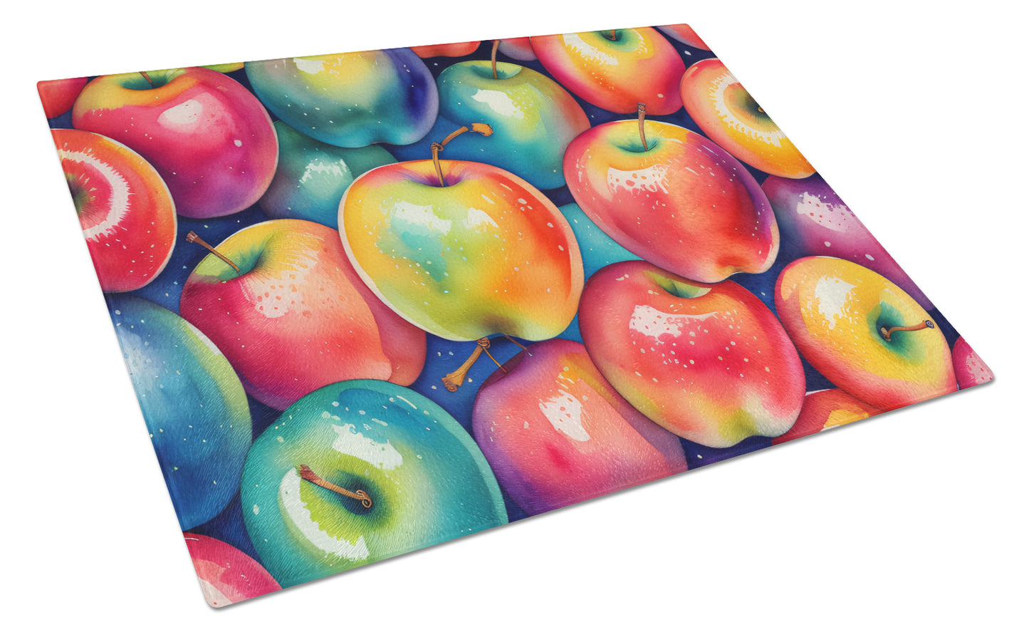 Buy this Colorful Apples Glass Cutting Board