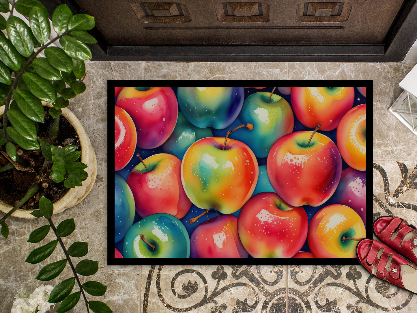 Colorful Apples Doormat