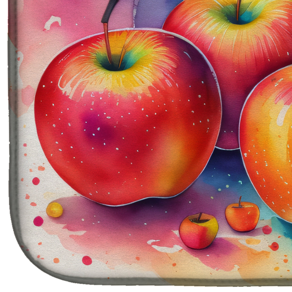 Colorful Apples Dish Drying Mat