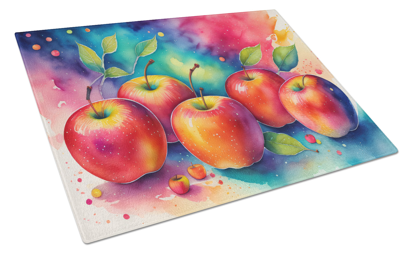 Buy this Colorful Apples Glass Cutting Board