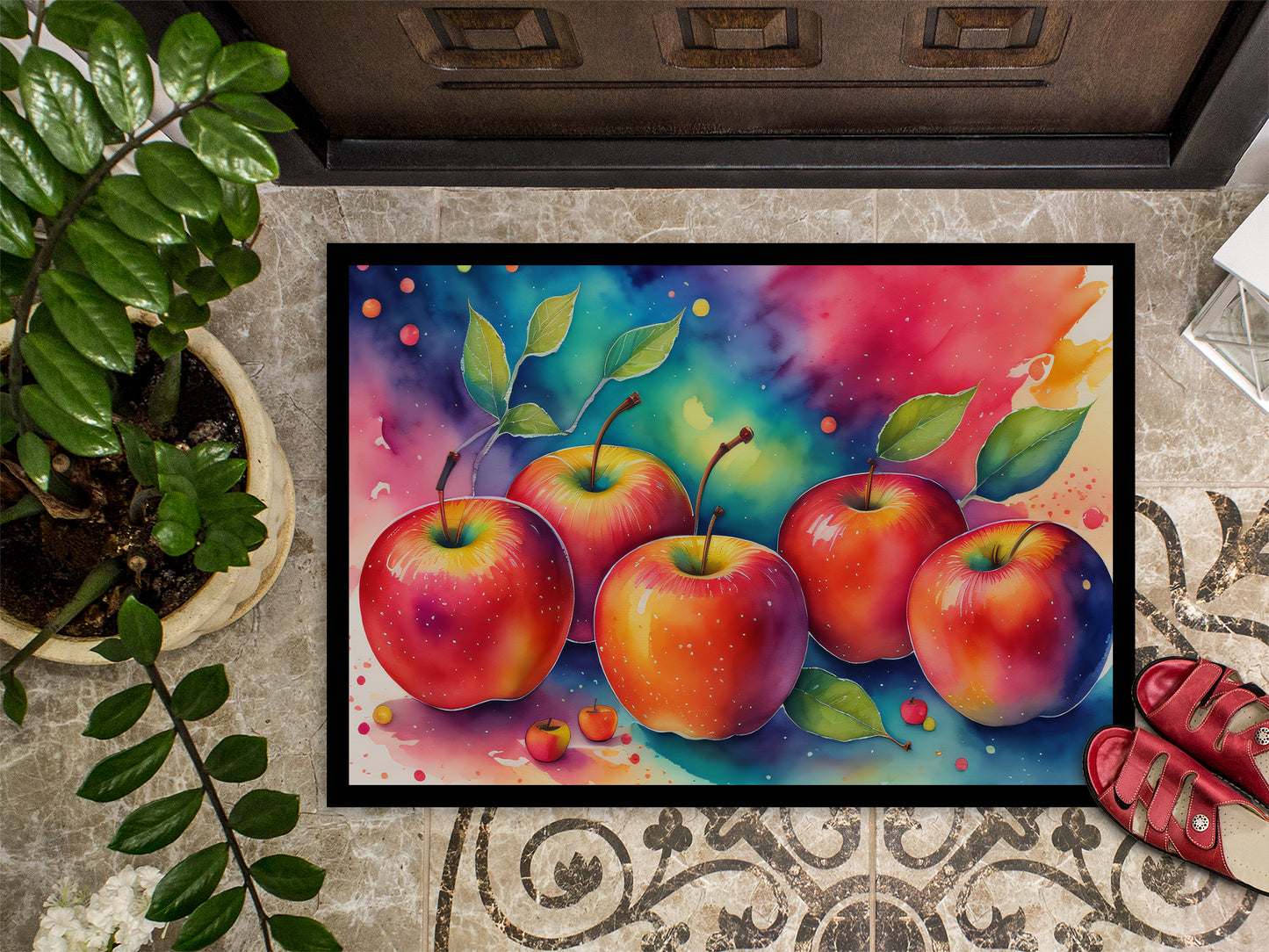 Colorful Apples Doormat