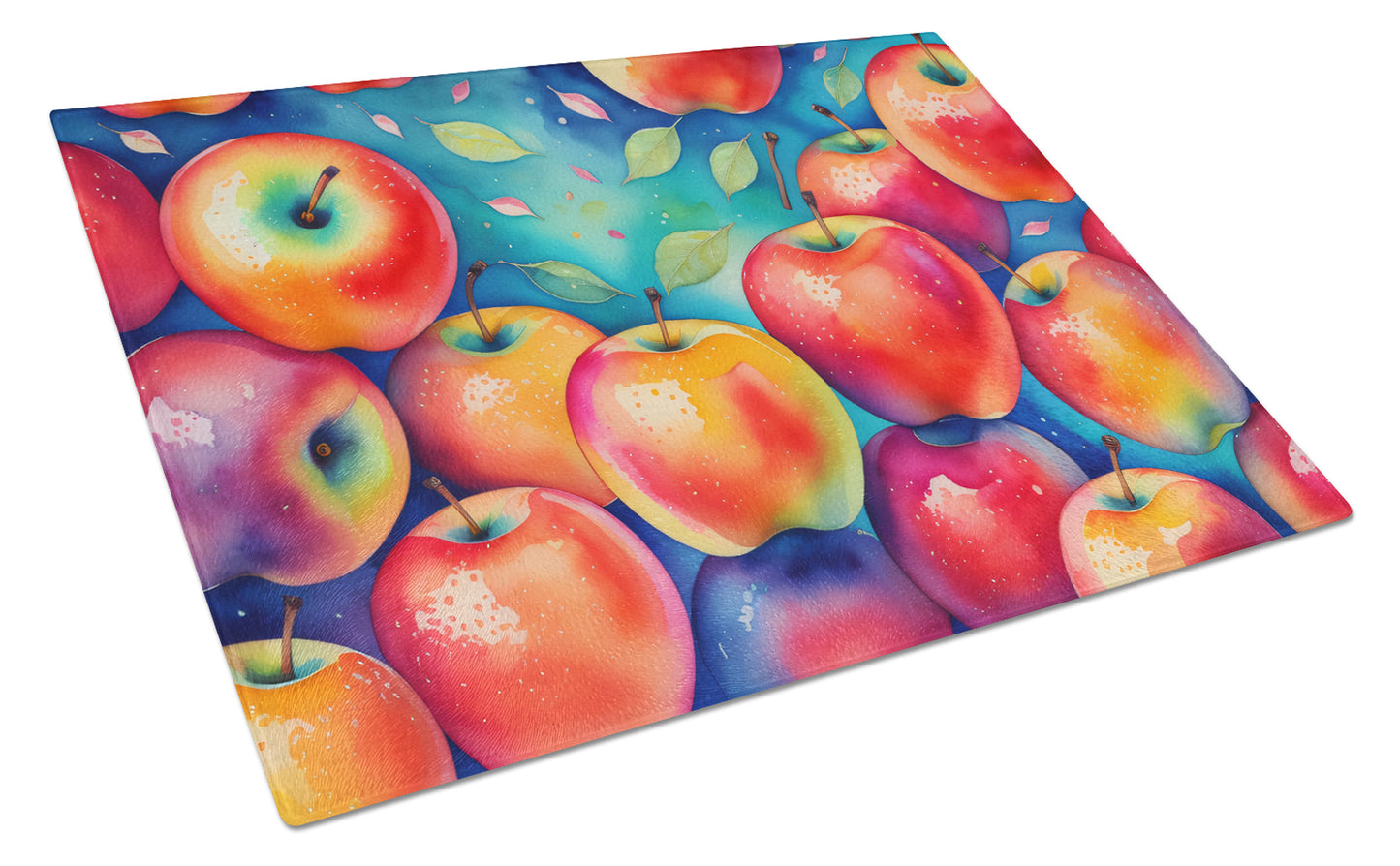 Buy this Colorful Apples Glass Cutting Board