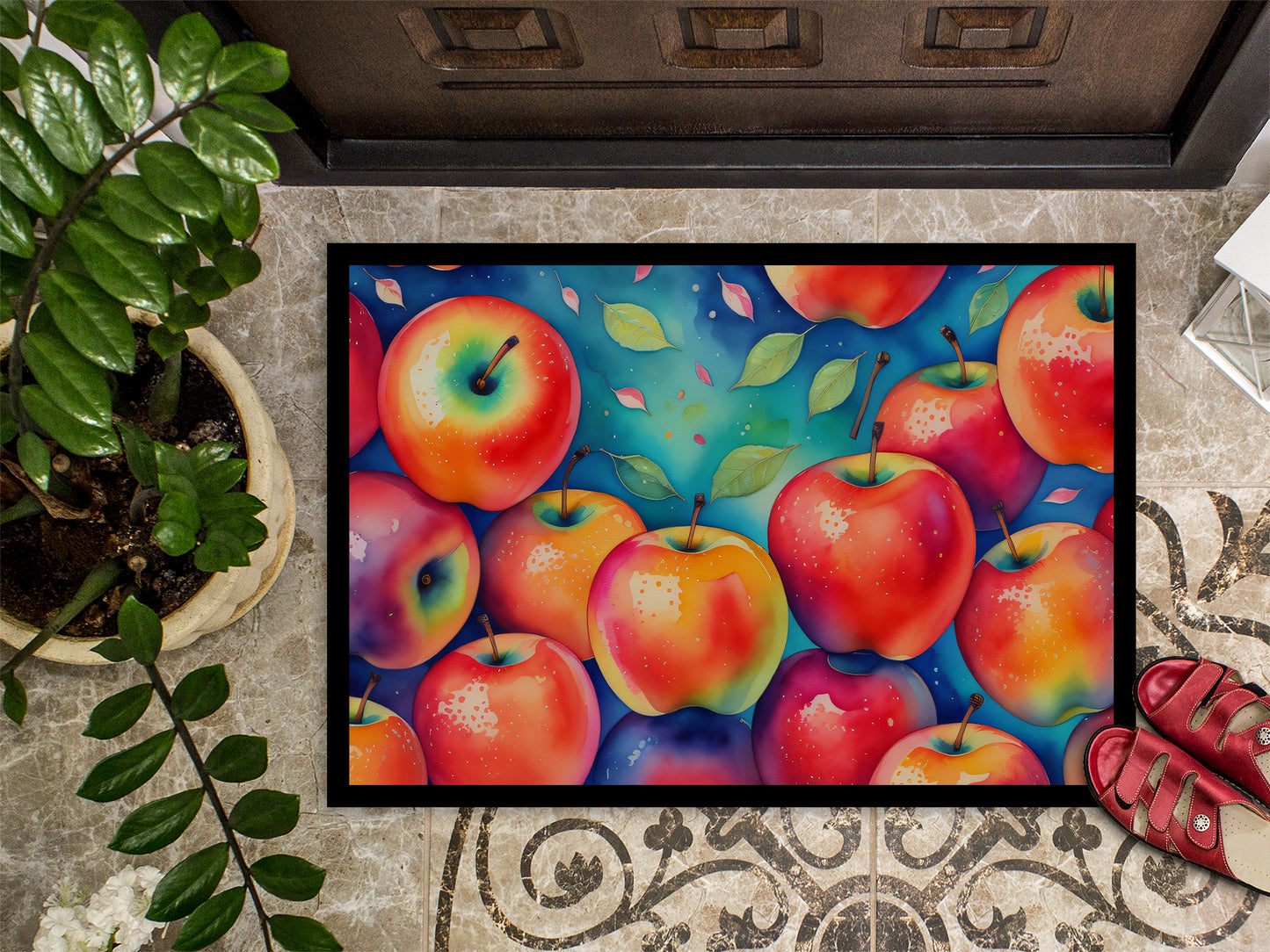 Colorful Apples Doormat