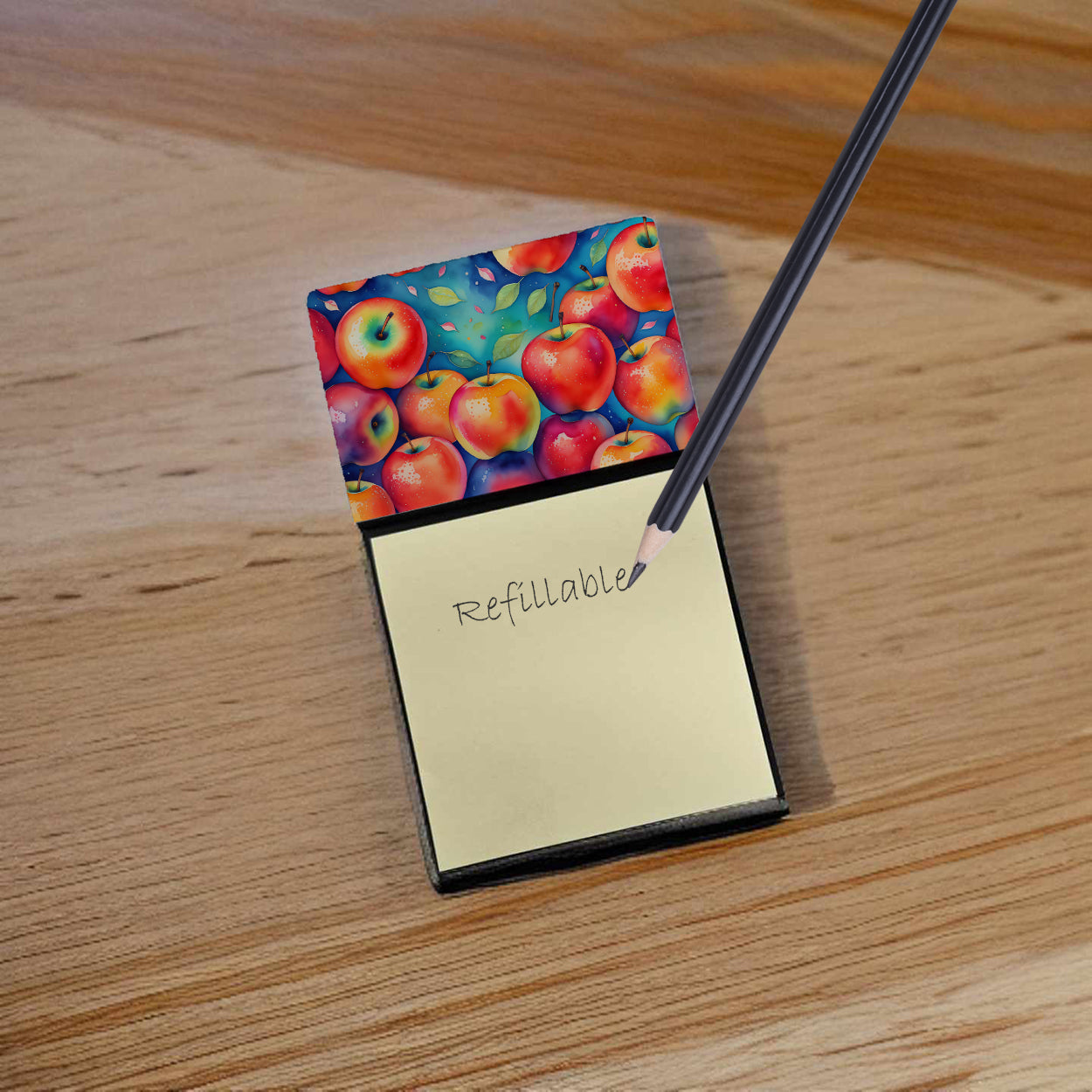 Colorful Apples Sticky Note Holder