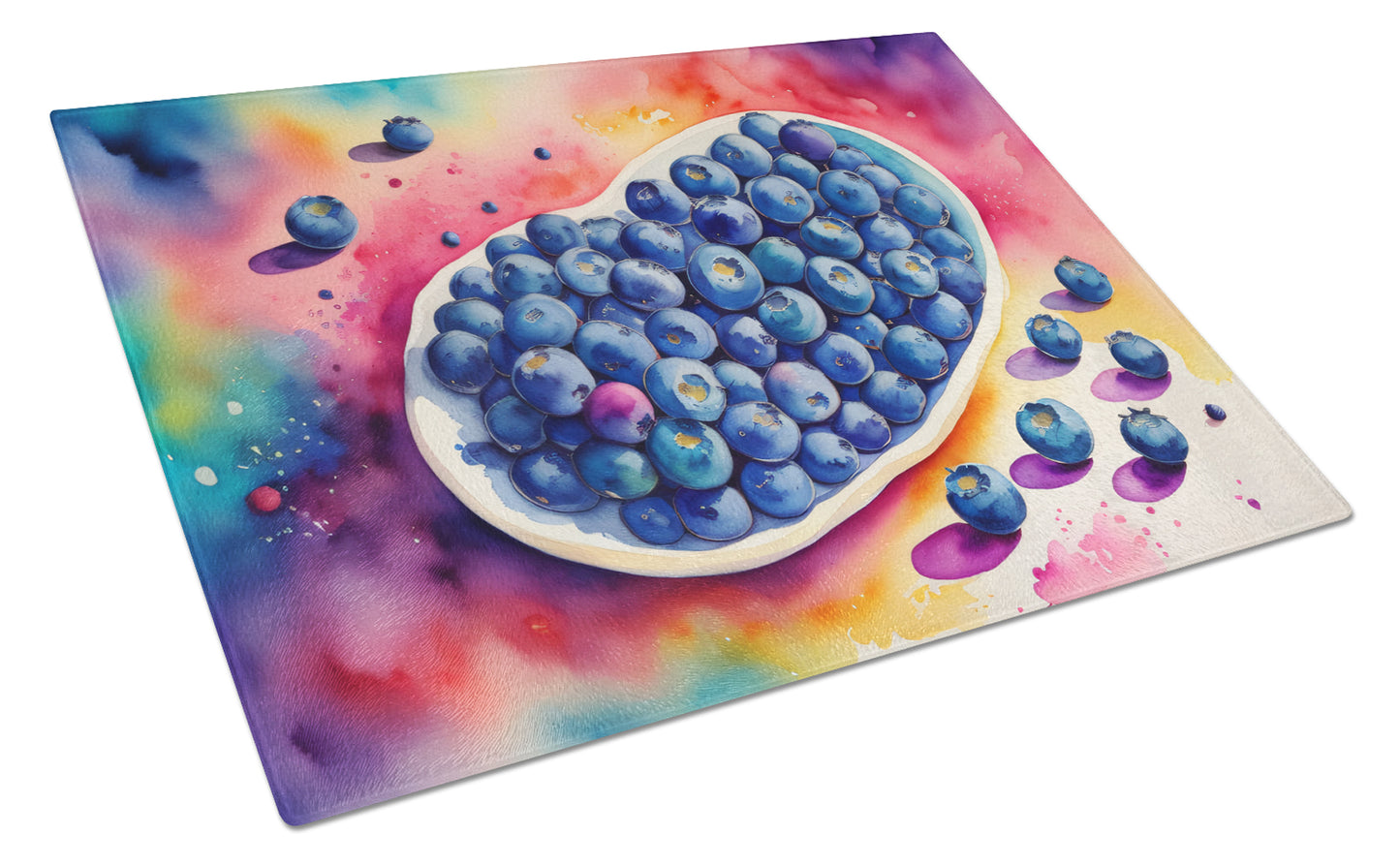 Buy this Colorful Blueberries Glass Cutting Board