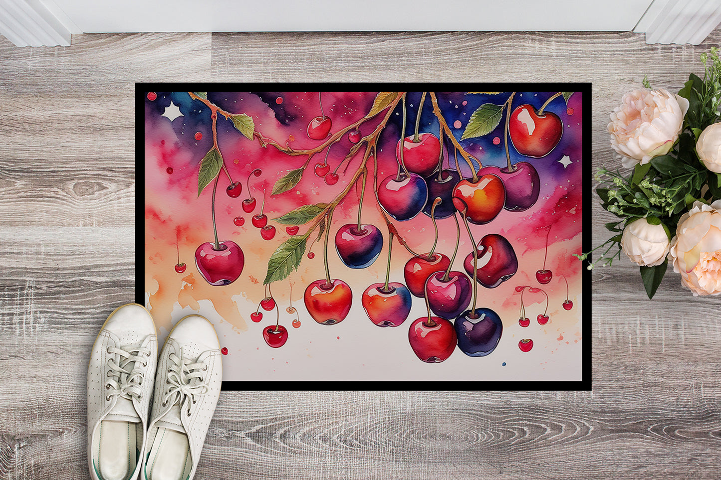 Colorful Cherries Doormat