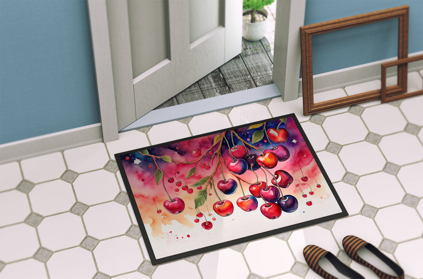 Colorful Cherries Doormat