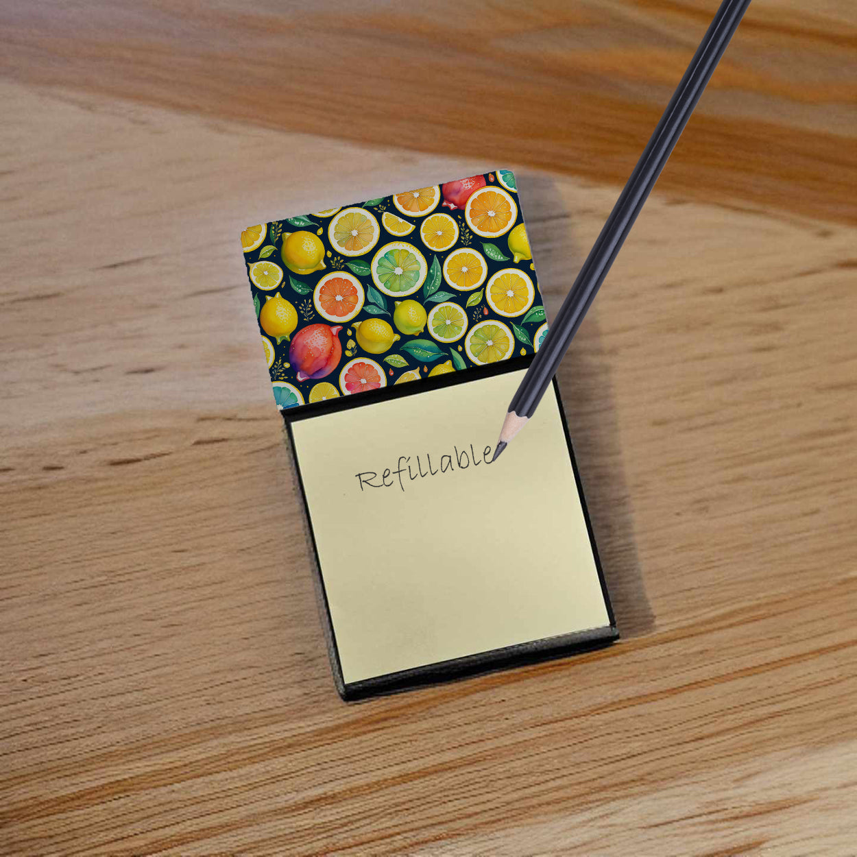 Colorful Lemons Sticky Note Holder