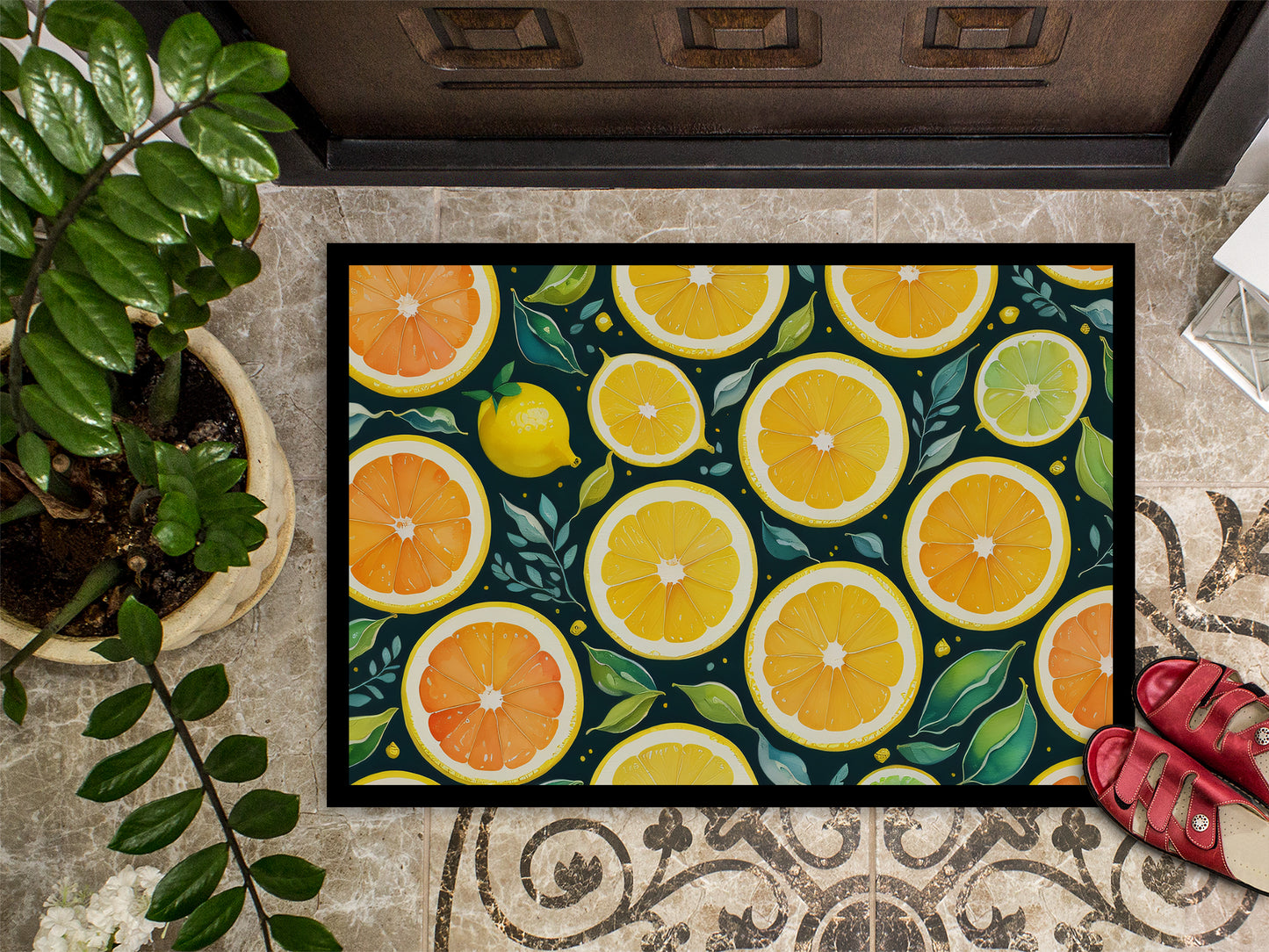 Colorful Lemons Doormat