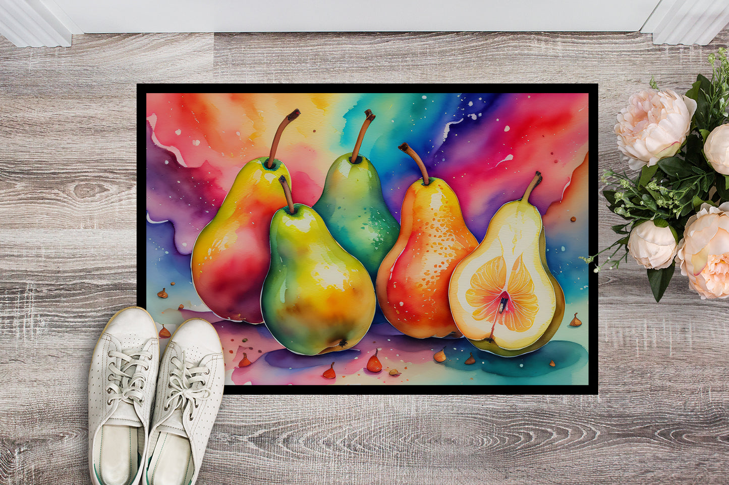 Colorful Pears Doormat