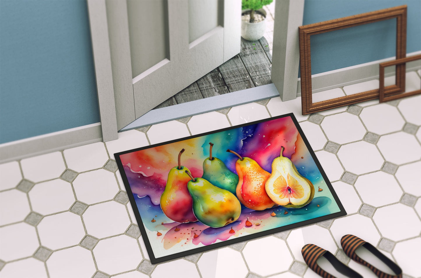 Colorful Pears Doormat