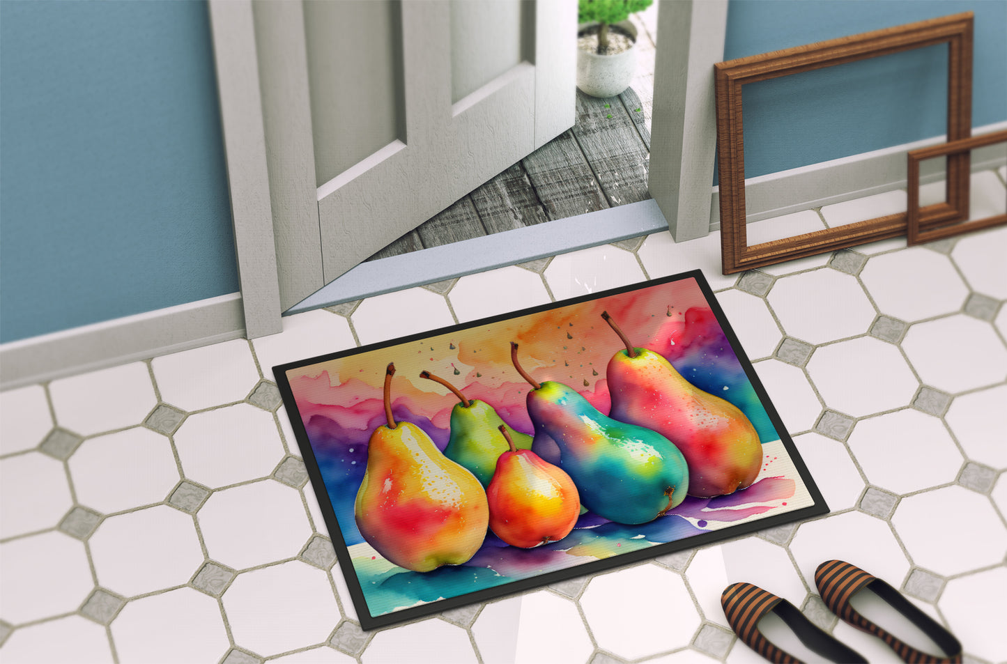 Colorful Pears Doormat