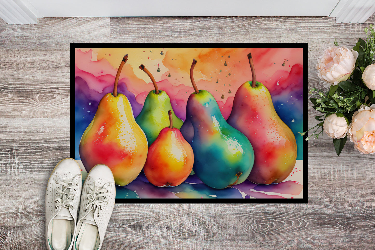 Colorful Pears Doormat