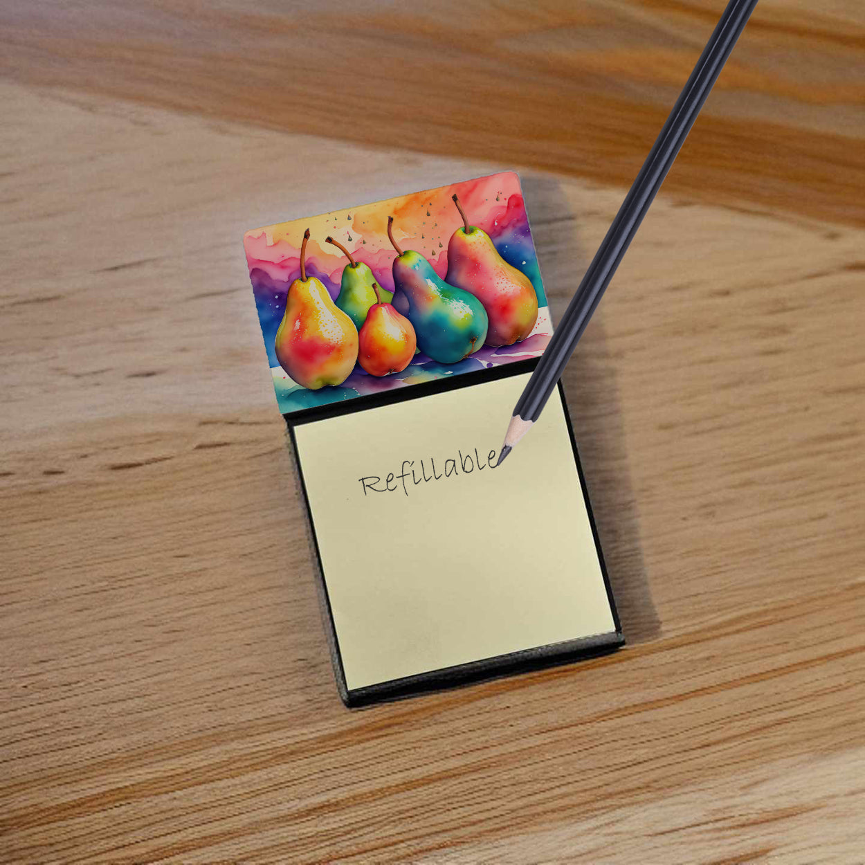 Colorful Pears Sticky Note Holder
