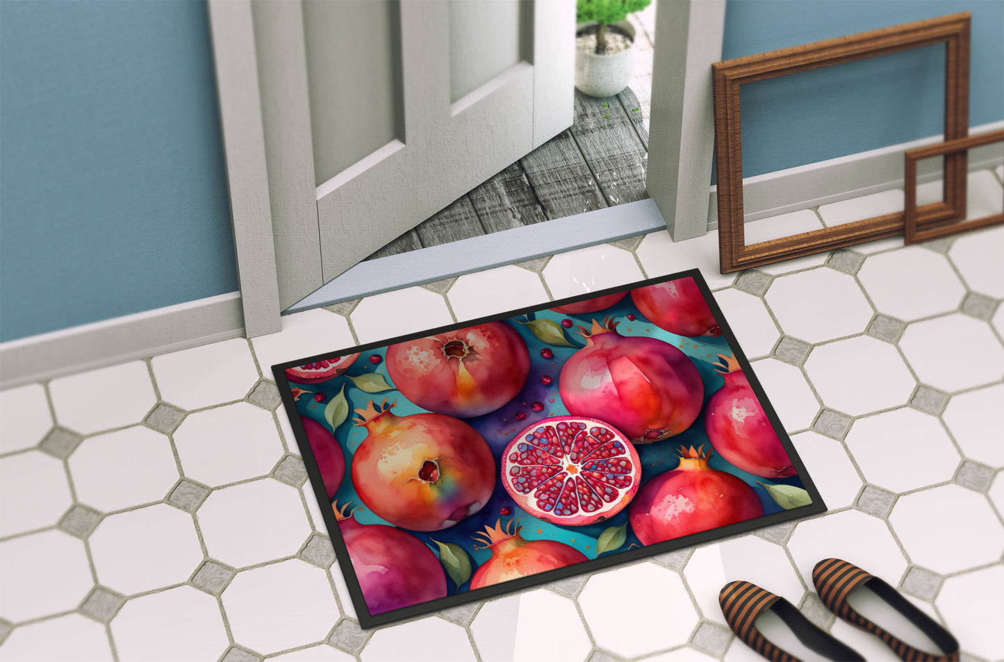 Colorful Pomegranates Doormat