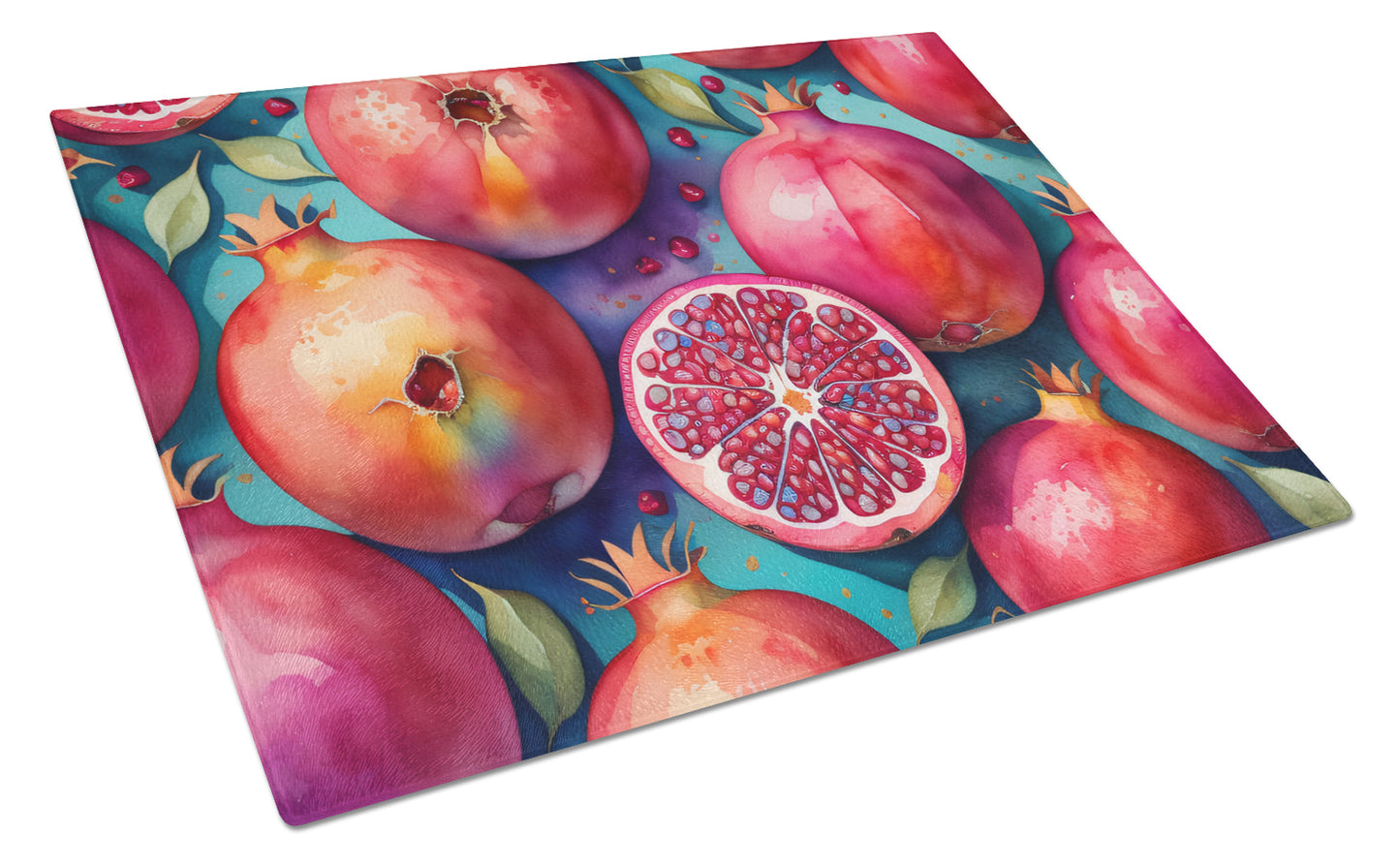 Buy this Colorful Pomegranates Glass Cutting Board