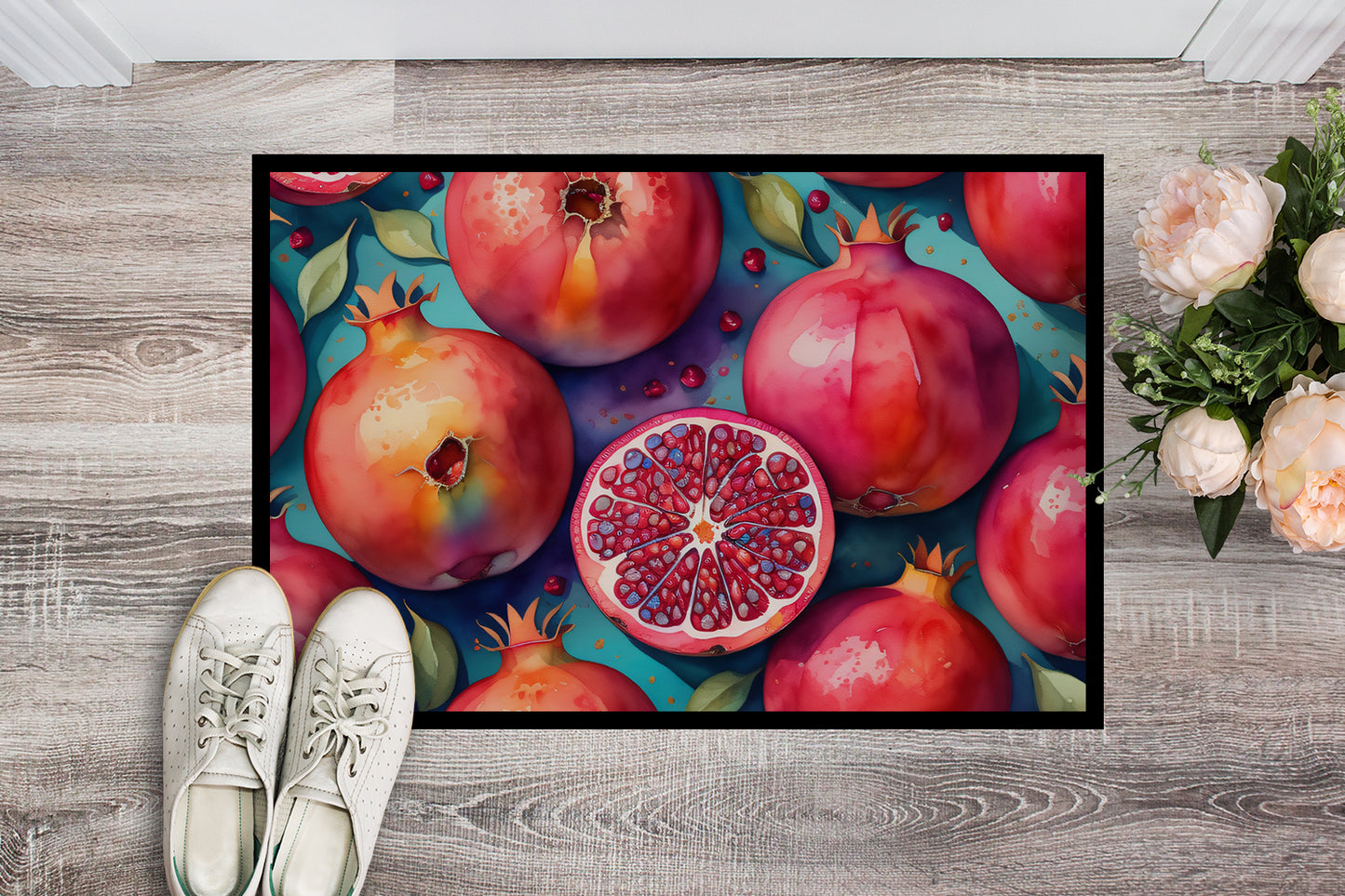 Colorful Pomegranates Doormat