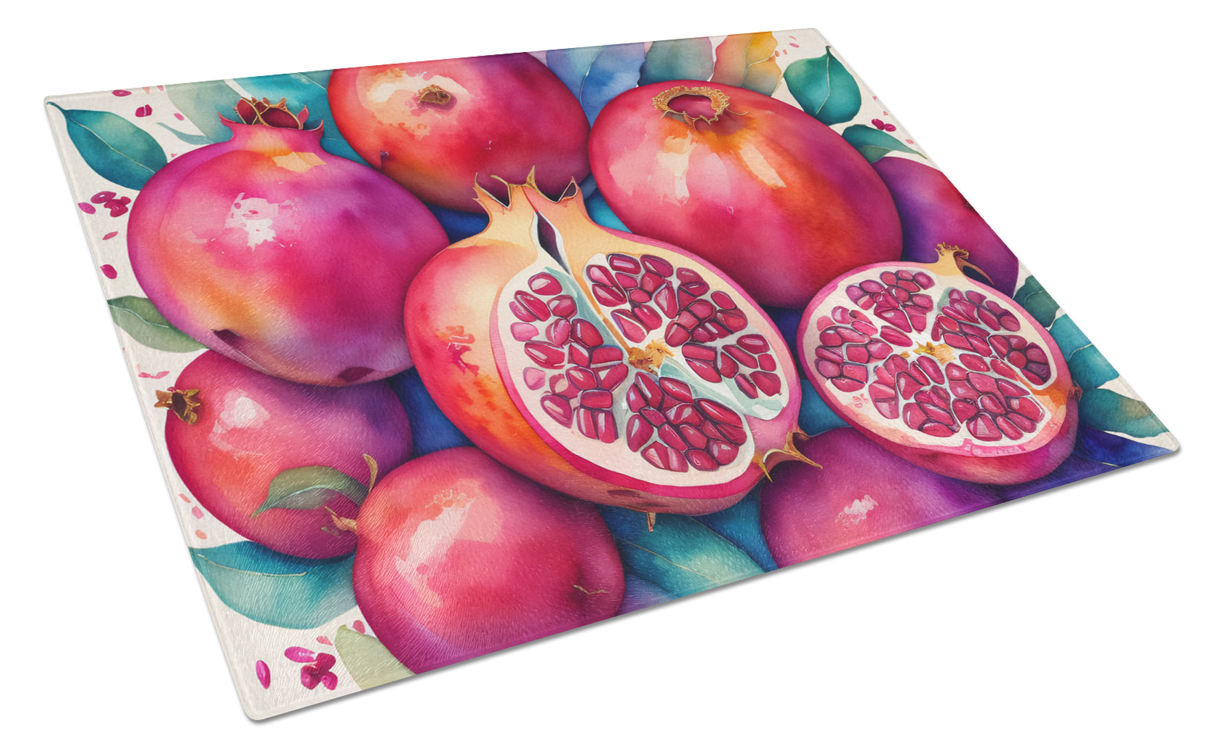 Buy this Colorful Pomegranates Glass Cutting Board