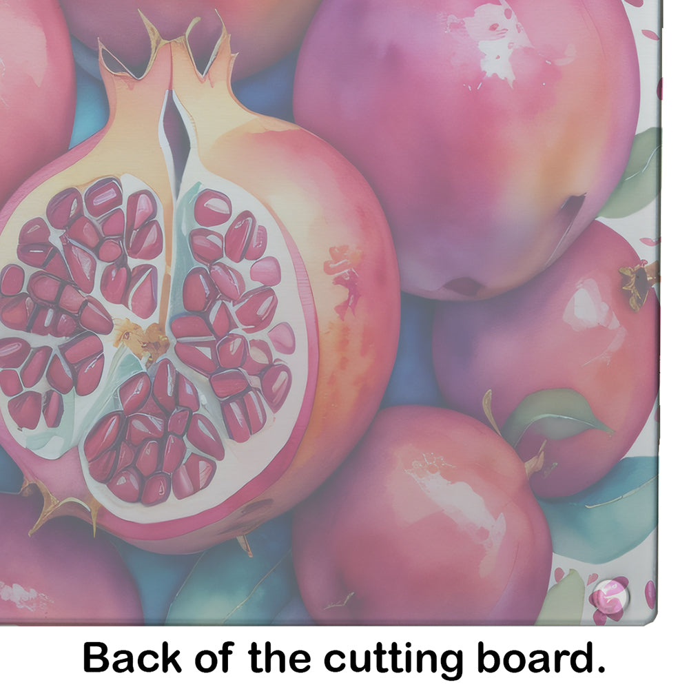 Colorful Pomegranates Glass Cutting Board